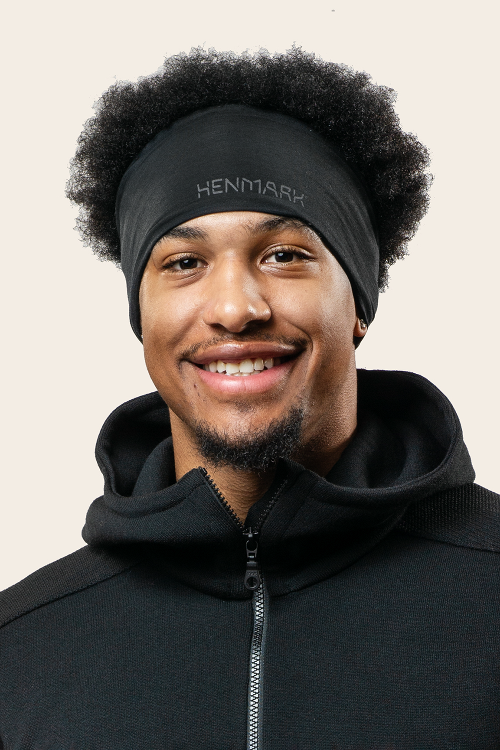 Henmark Headbands U MERINO TENCEL® HEADBAND Black OS
