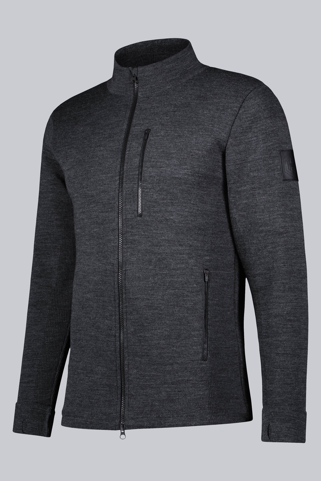 Henmark Merino Sweaters M MERINO FULL ZIP SWEATER Grey Mel POS-only XS 