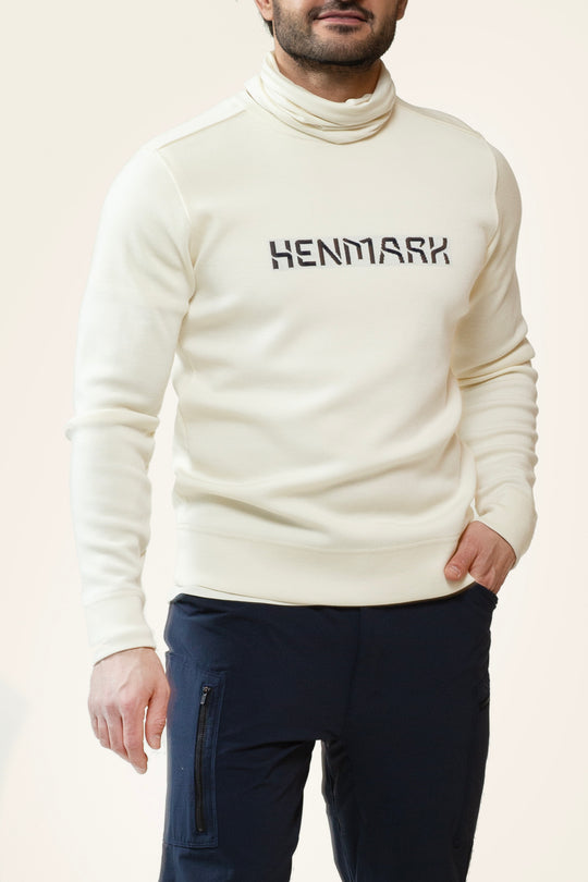 Henmark Merino Sweaters U MERINO TENCEL® CREW LOGO SWEATER   