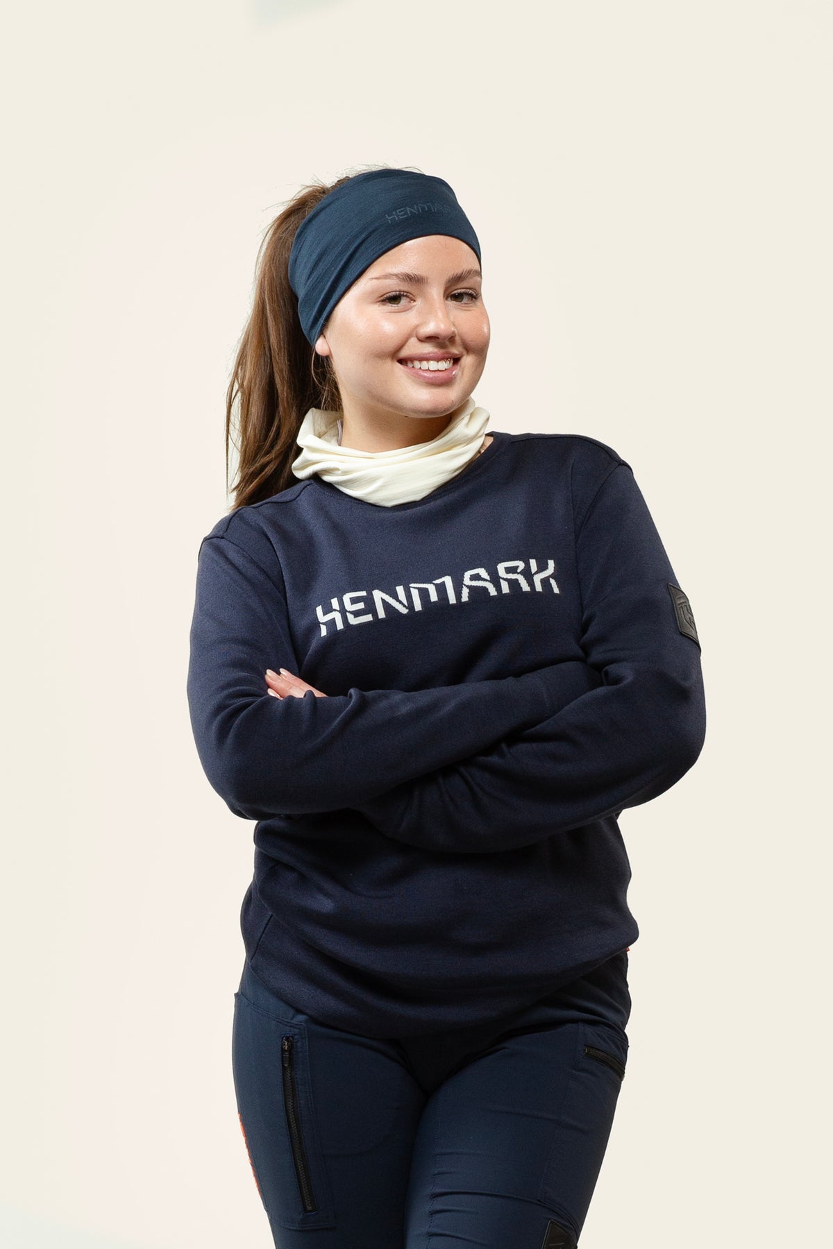 Henmark Sweaters & Hoodies U MERINO TENCEL® CREW LOGO SWEATER   