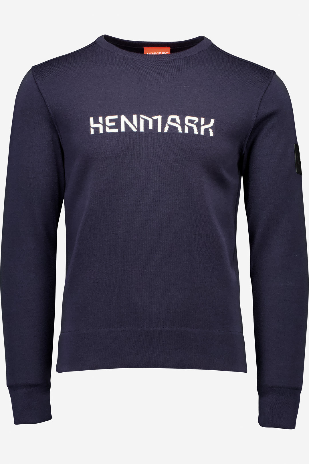 Henmark Merino Sweaters U Merino Tencel Crew Logo Sweater   
