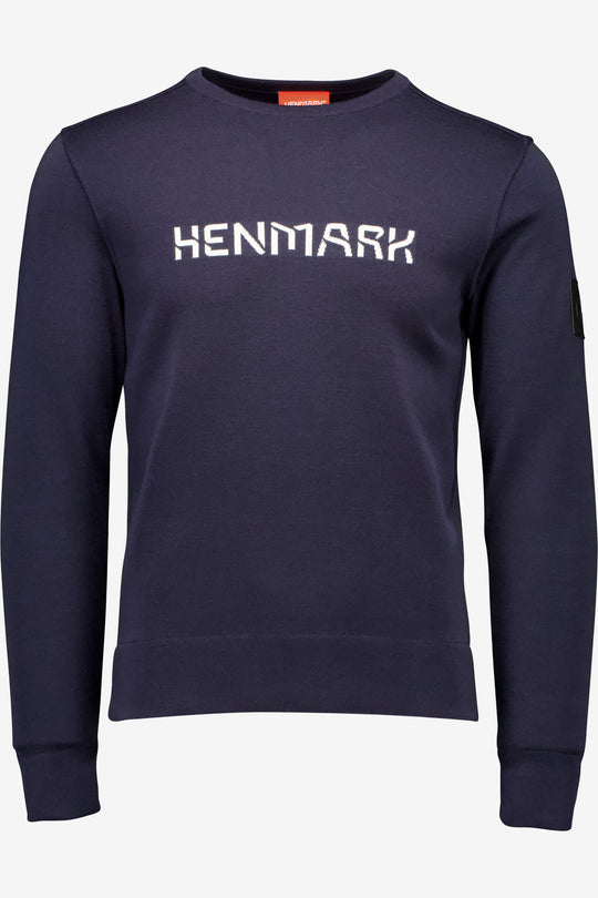 Henmark Merino Sweaters U MERINO TENCEL® CREW LOGO SWEATER   