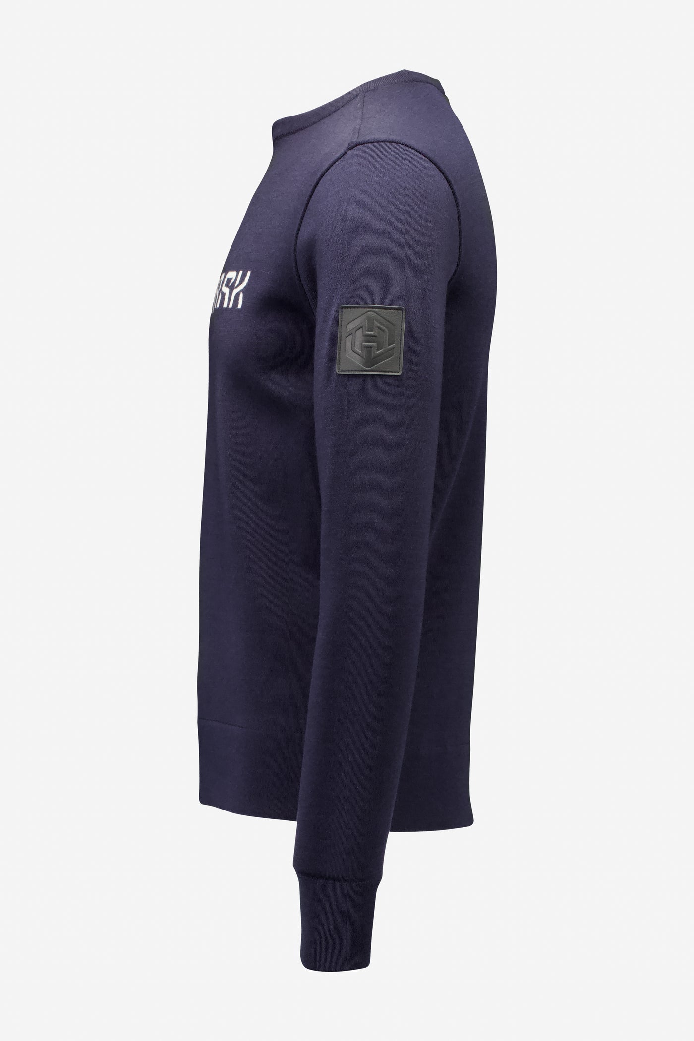 Henmark Merino Sweaters U Merino Tencel Crew Logo Sweater   