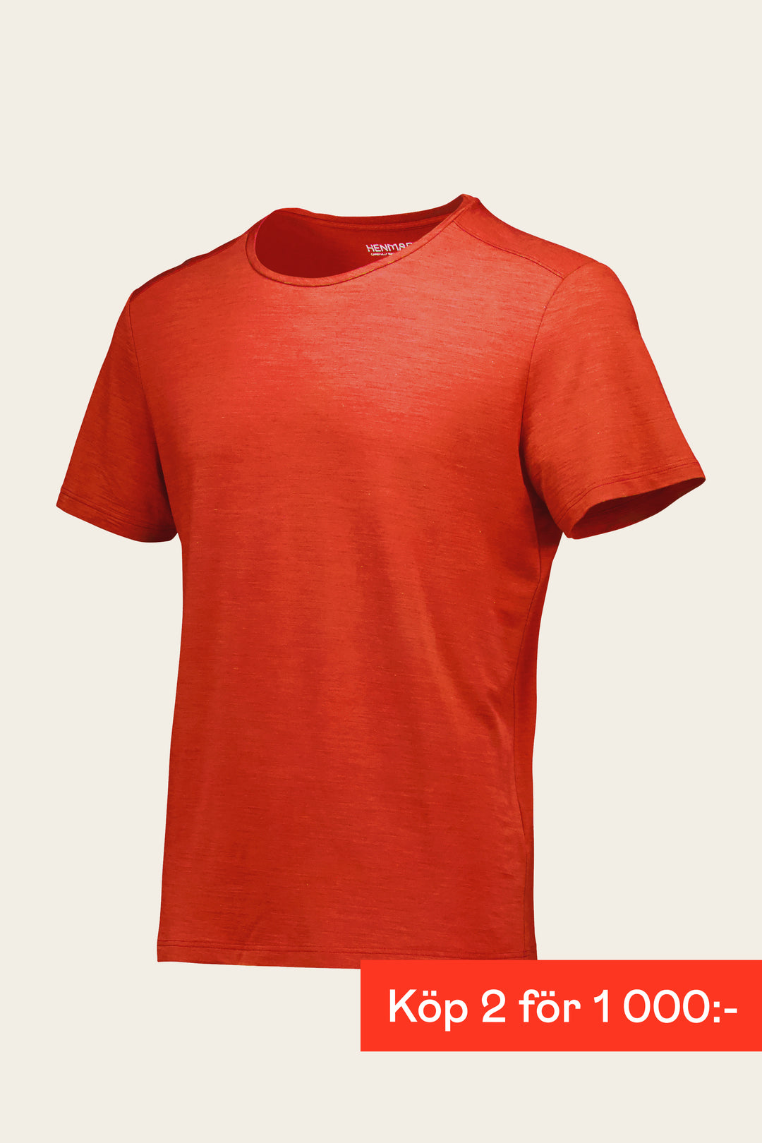 Henmark T-shirts M MERINO TENCEL® T Mandarine Red 2XS 