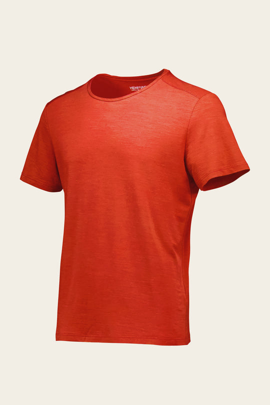 Henmark T-shirts M MERINO TENCEL® T Mandarine Red 2XS