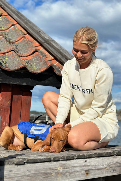 Henmark Merino Sweaters U Merino Tencel Crew Logo Sweater   