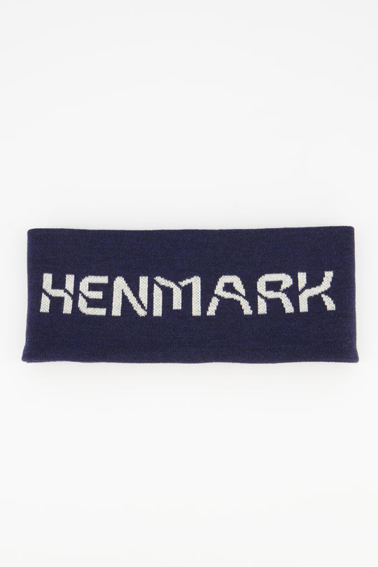 Henmark Headbands U Merino Logo Headband Midnight Blue/White  